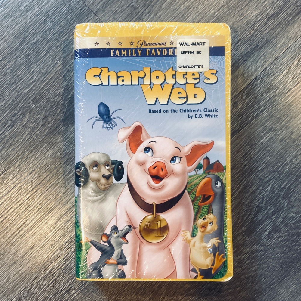 Charlotte's Web VHS Paramount Family Favorites New Sealed Animated Musical 1973